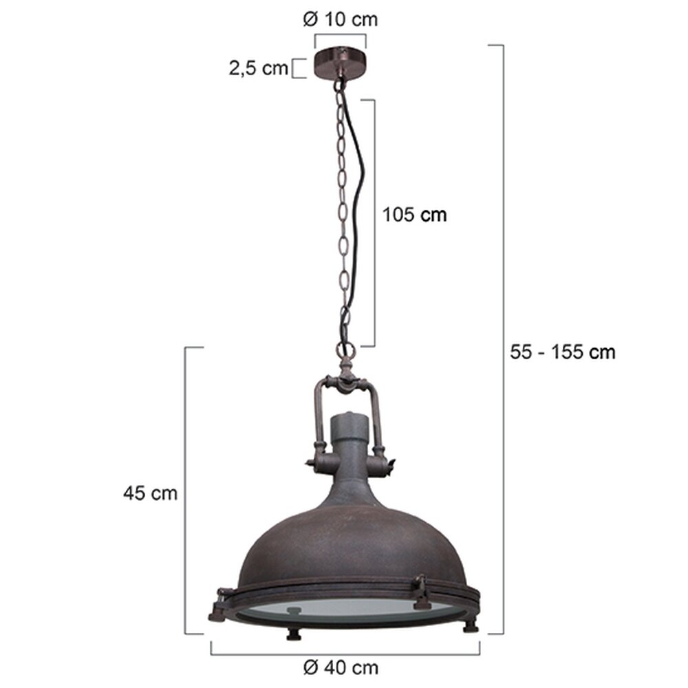 Steinhauer Mexlite Lampada a Sospensione Marrone, 1-Luce