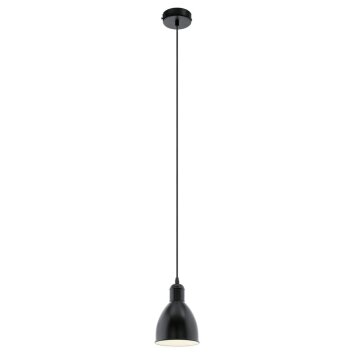 Eglo PRIDDY Lampada a sospensione Nero, Bianco, 1-Luce