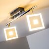 Baramita Faretto da soffitto LED Cromo, 2-Luci