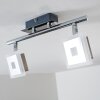 Baramita Faretto da soffitto LED Cromo, 2-Luci