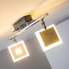 Baramita Faretto da soffitto LED Cromo, 2-Luci