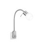 Trio-Leuchten Fred Applique LED Nichel opaco, 1-Luce