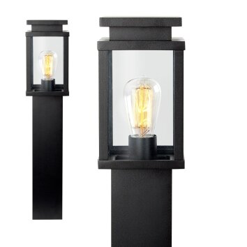 KS Verlichting Jersey Lampioncino Segnapasso Nero, 1-Luce