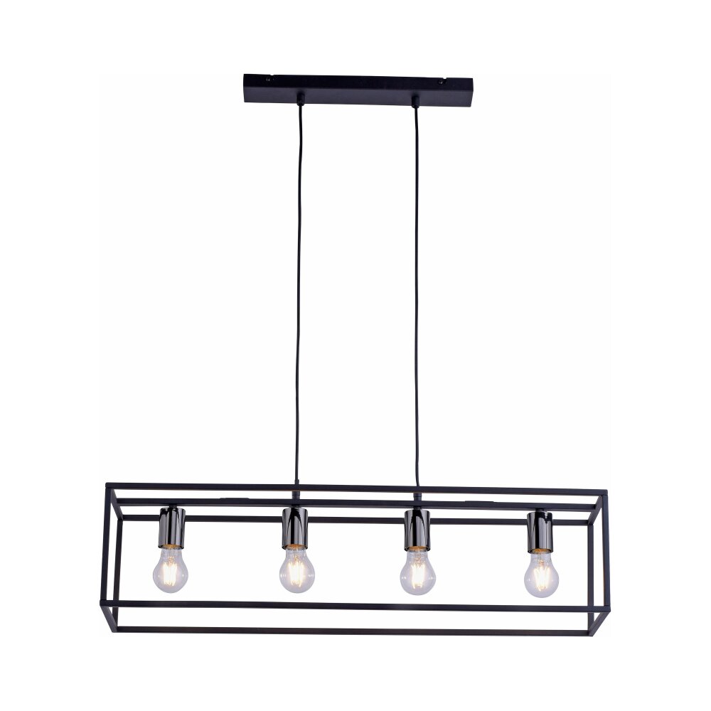 Lampada a Sospensione Leuchten Direkt FABIO Nero, 4-Luci main product photo