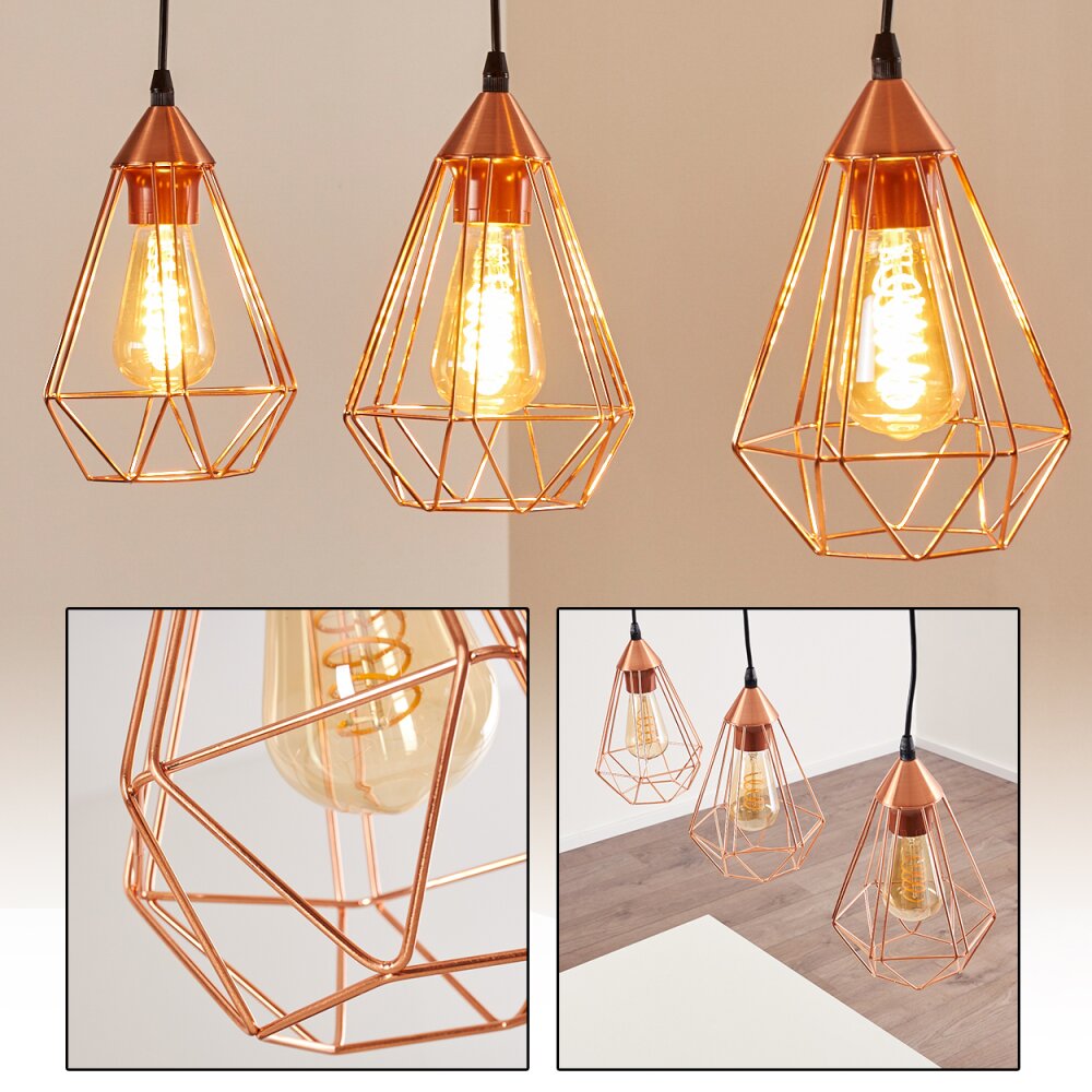 Lyssons Lampadario a sospensione Nero, 3-Luci main product photo