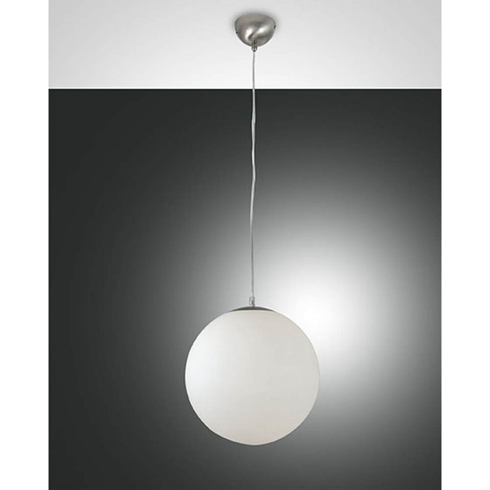 Fabas Luce BONG Lampadario a sospensione Nichel opaco, 1-Luce main product photo