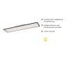 Leuchten-Direkt FLAT Plafoniera LED Nero, 1-Luce, Telecomando