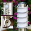 Tunes Illuminazione viale Acciaio inox, 1-Luce, Sensori di movimento