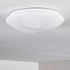 Brighton Star Plafoniera LED Bianco, 1-Luce, Telecomando, Cambia colore