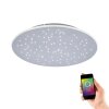 Plafoniera Paul Neuhaus Q-NIGHTSKY LED Alluminio, 1-Luce, Telecomando