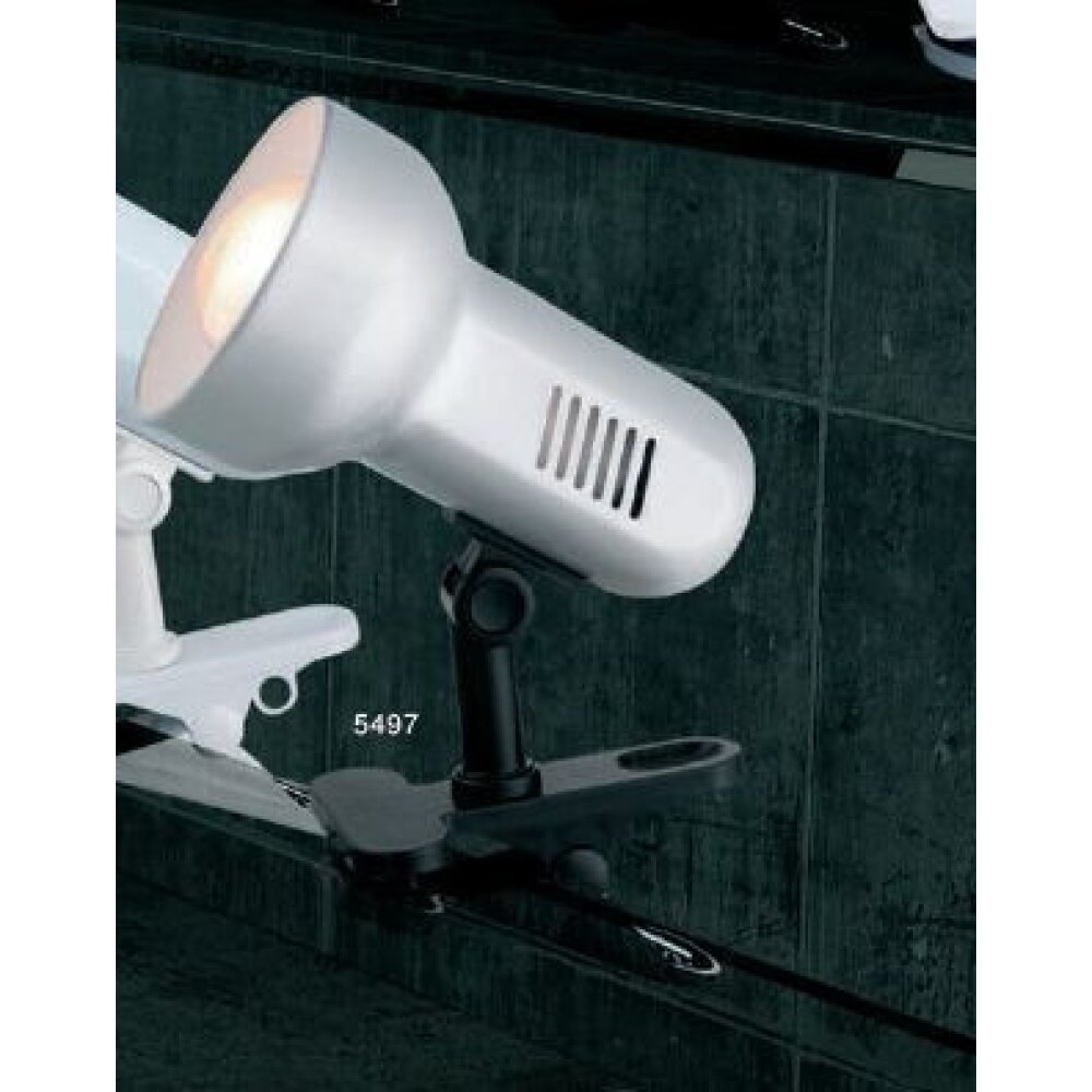 Globo BASIC Lampada con pinza Argento, 1-Luce main product photo