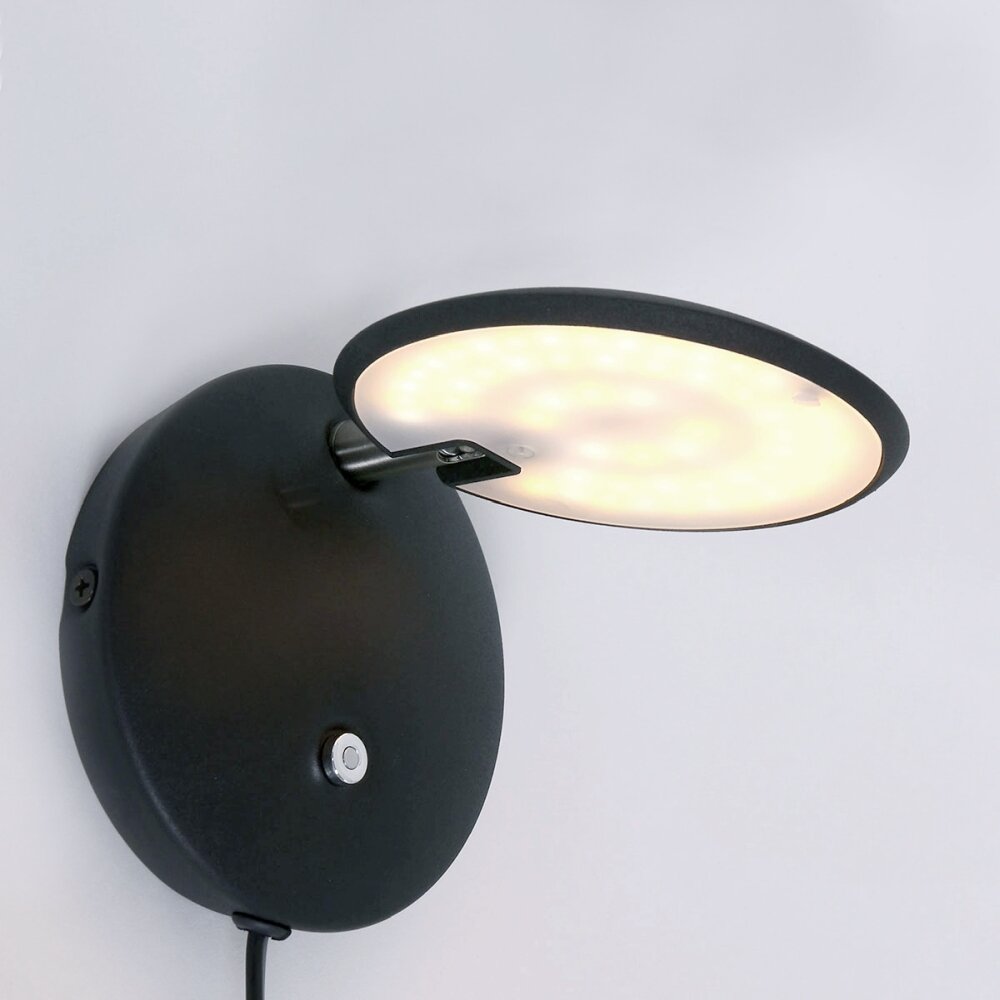 Steinhauer Zenith Applique LED Nero, 1-Luce main product photo