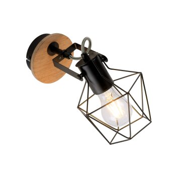 Leuchten-Direkt JARO Applique Legno chiaro, 1-Luce