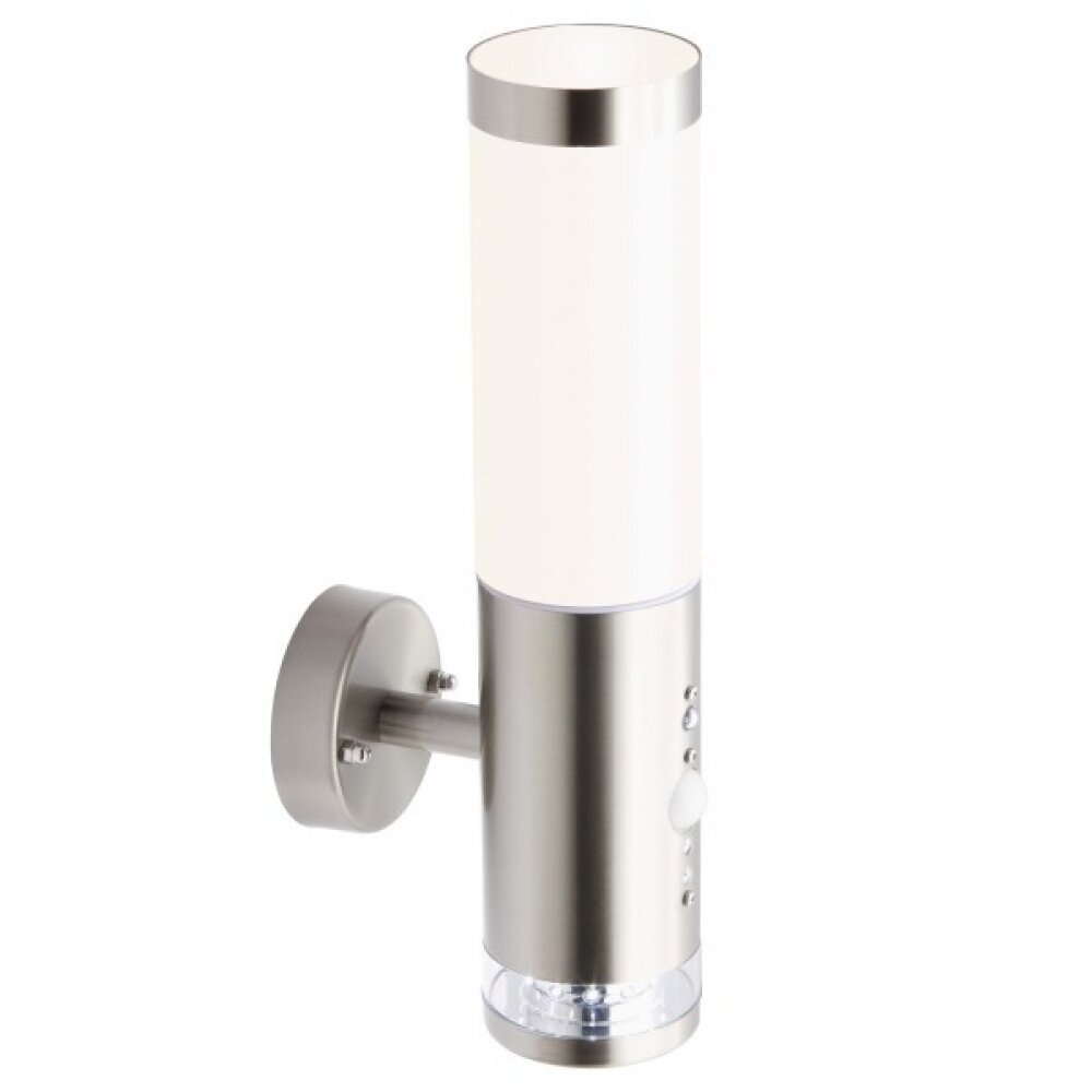 Brilliant Bole Applique da esterno Acciaio inox, 1-Luce, Sensori di movimento main product photo