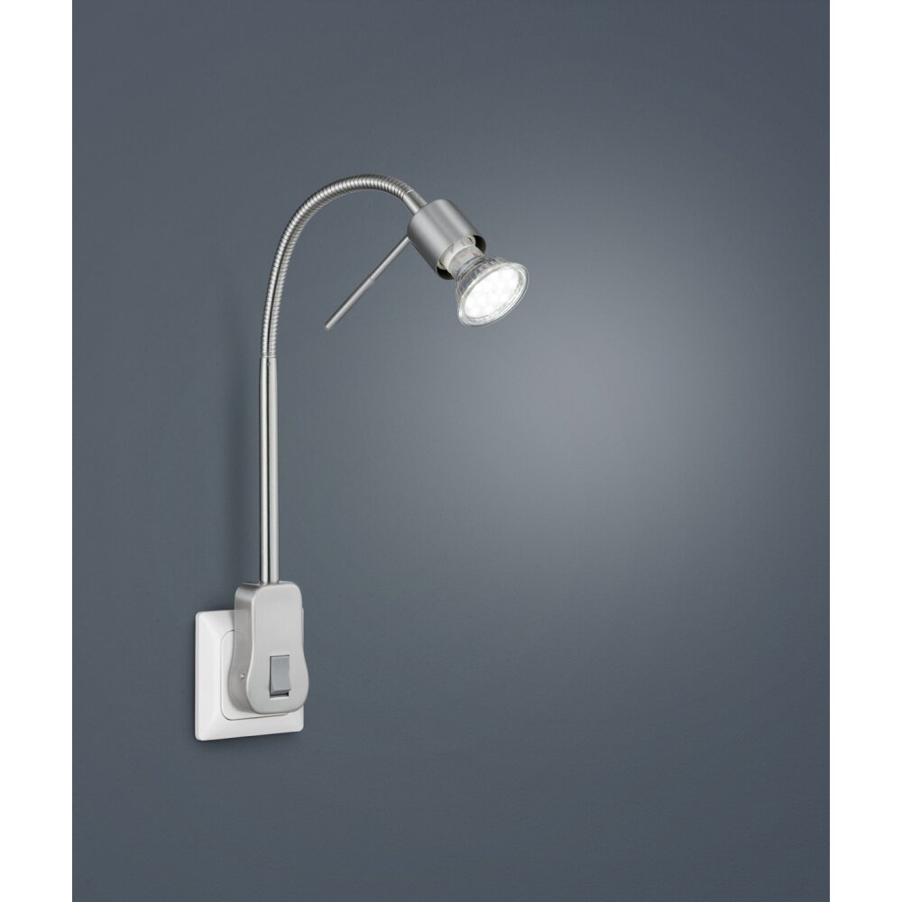 Trio-Leuchten Laon Applique LED Nichel opaco, 1-Luce