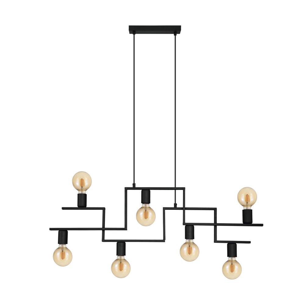 Eglo FEMBARD Lampadario a sospensione Nero, 7-Luci main product photo