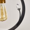 Lampadario a sospensione Leentje Nero-Oro, 1-Luce