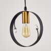 Lampadario a sospensione Leentje Nero-Oro, 1-Luce