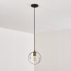 Lampadario a sospensione Leentje Nero-Oro, 1-Luce