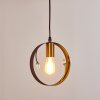 Lampadario a sospensione Leentje Nero-Oro, 1-Luce