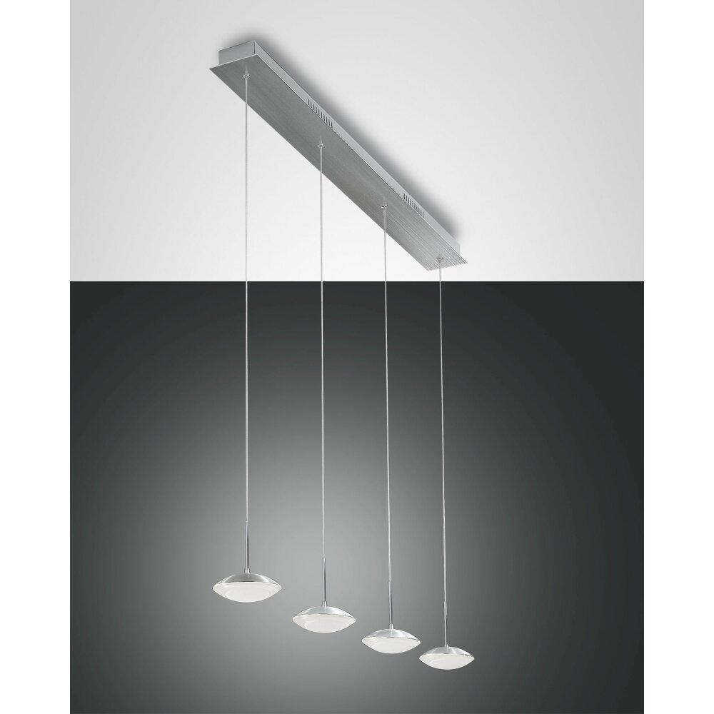 Fabas Luce Hale Lampada a Sospensione LED Alluminio, 4-Luci main product photo
