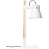 Brilliant Plow Lampada da tavolo Legno chiaro, Bianco, 1-Luce