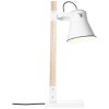 Brilliant Plow Lampada da tavolo Legno chiaro, Bianco, 1-Luce