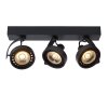 Faretto da soffitto Lucide DORIAN LED Nero, 3-Luci