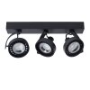 Faretto da soffitto Lucide DORIAN LED Nero, 3-Luci