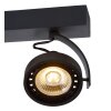 Faretto da soffitto Lucide DORIAN LED Nero, 3-Luci