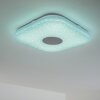 NUTAK Plafoniera LED Bianco, 1-Luce, Telecomando, Cambia colore