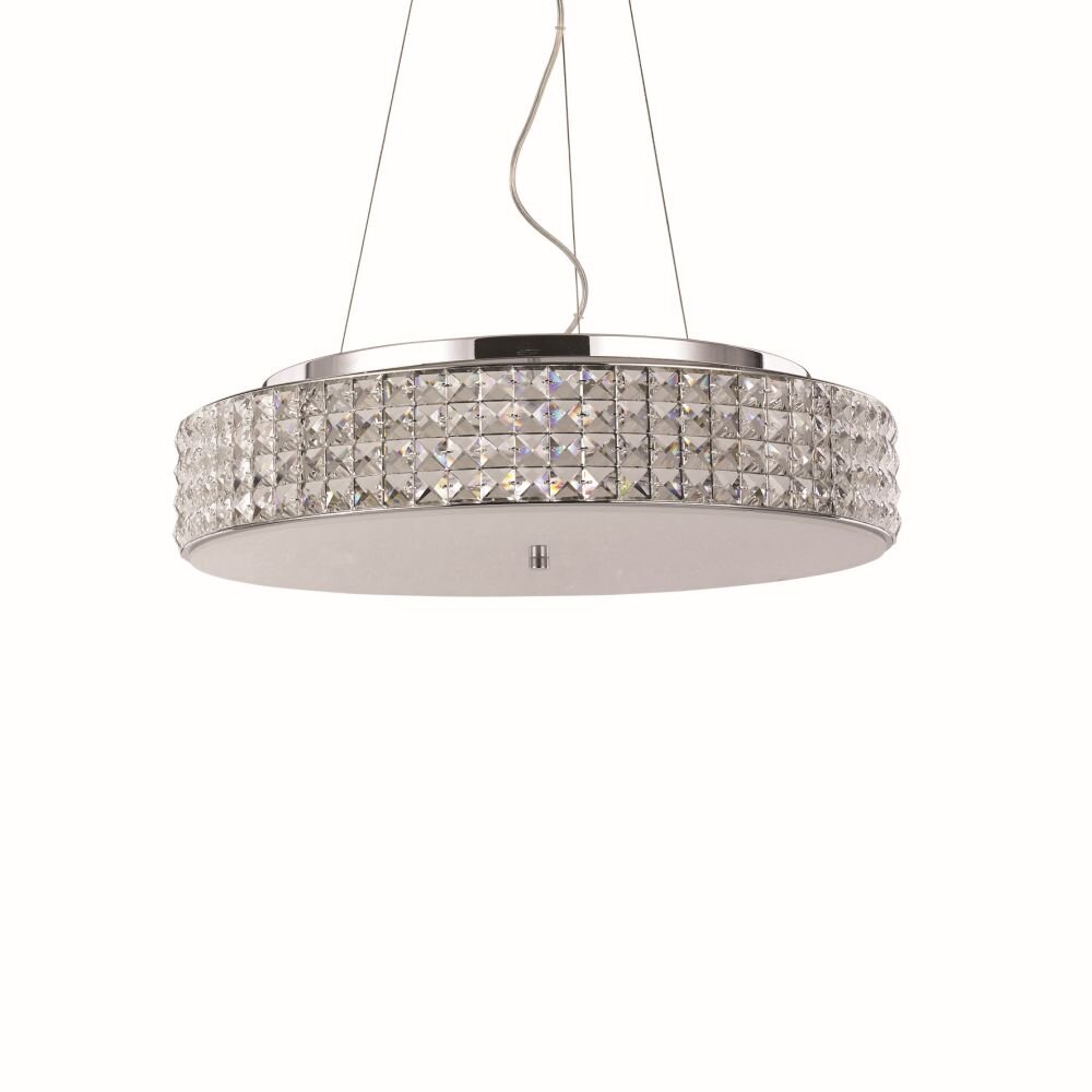 Ideal Lux ROMA Lampadario a sospensione Cromo, Cristallo ottico, 9-Luci main product photo