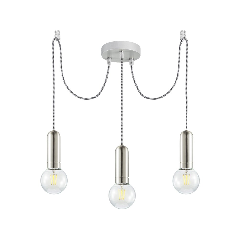 Leuchten Direkt TURN ME Lampada a Sospensione Acciaio inox, 3-Luci main product photo