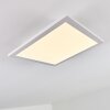 Salmi Plafoniera LED Alluminio, Bianco, 1-Luce