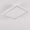 Salmi Plafoniera LED Alluminio, Bianco, 1-Luce