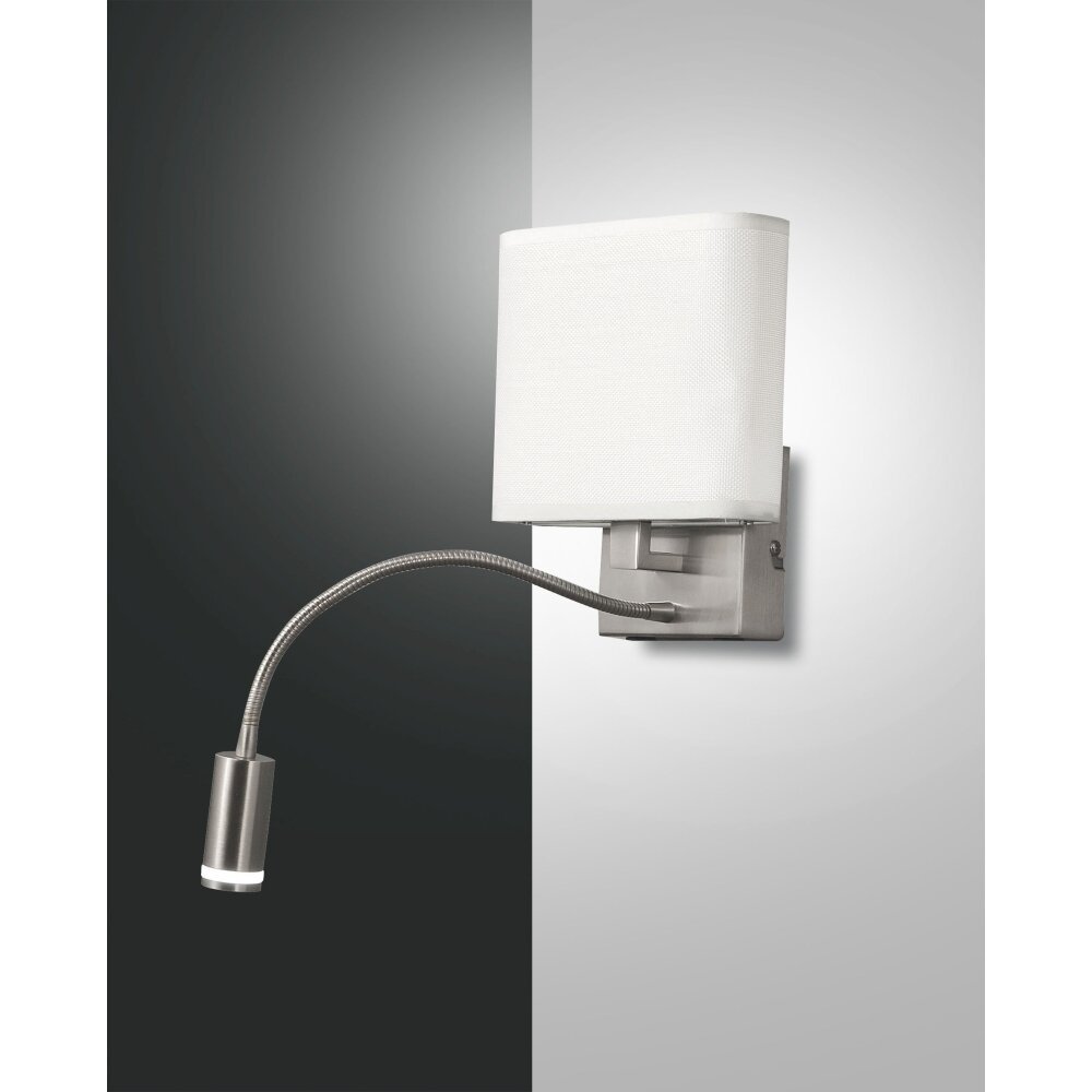 Fabas Luce Vietri Applique LED Nichel opaco, 2-Luci main product photo