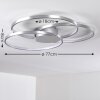 Skanes Plafoniera LED Nichel opaco, 1-Luce