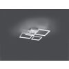 Trio Sorrento Plafoniera LED Alluminio, 1-Luce