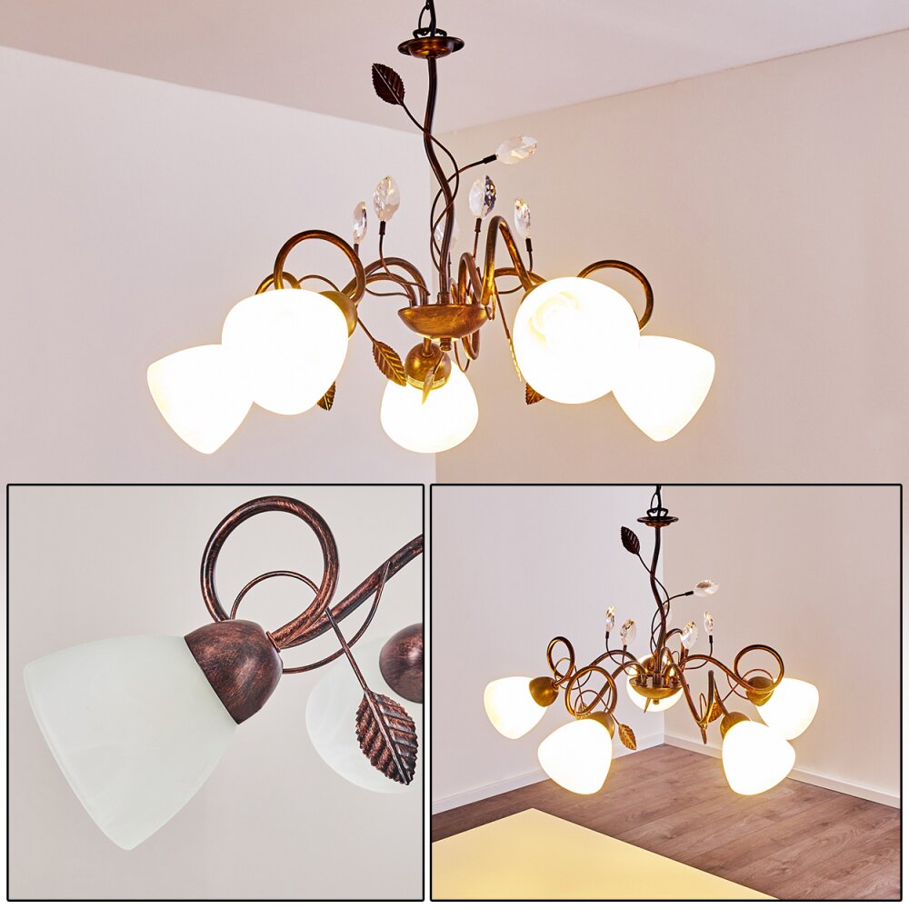 Peccia Lampadario a sospensione Ruggine, 5-Luci main product photo