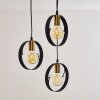 Lampadario a sospensione Leentje Oro, Nero, 3-Luci