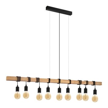 EGLO TOWNSHEND Lampadario a sospensione Marrone, Nero, 9-Luci