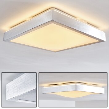 Sora Plafoniera LED Nichel opaco, 1-Luce