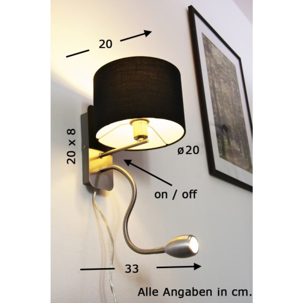 Trio 2711 Applique LED Cromo, Nichel opaco, 2-Luci main product photo