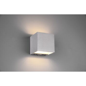 Trio Figo Applique LED Alluminio, 1-Luce, Telecomando, Cambia colore