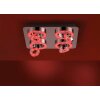Leuchten Direkt Ls-TIM Plafoniera LED Cromo, 4-Luci, Telecomando, Cambia colore