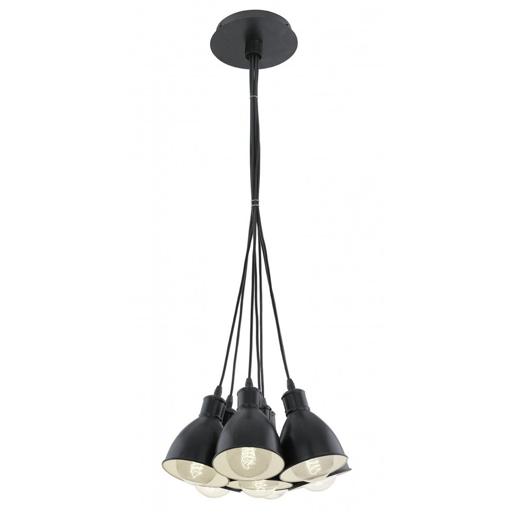 Eglo PRIDDY Lampada a sospensione Nero, Bianco, 7-Luci main product photo