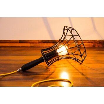 Zavaluce Lady Cage Lampada da pavimento Nero, 1-Luce