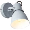 Brilliant Bogart Applique Grigio, 1-Luce