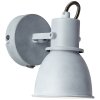 Brilliant Bogart Applique Grigio, 1-Luce