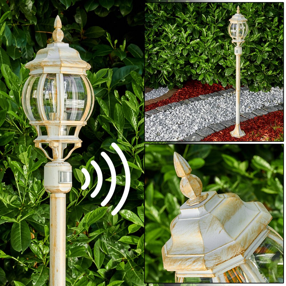 Lentua Lampada da terra per esterno Oro, Bianco, 1-Luce, Sensori di movimento main product photo